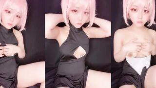 かわいいホワイトタイガーの美しさがオナニーします