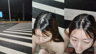 母狗歡歡馬路露出吃肉棒